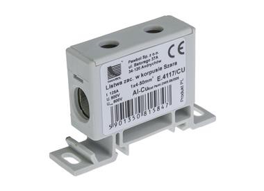 Złączka szynowa szara 1x50mm2 E.4117CU Szary Pawbol