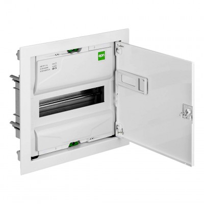 Elektro-Plast Nasielsk Rozdzielnica plastikowa podtynkowa MSF RP 1/14 358x329x94mm 14M IP30 PE+N /Kolor biały, drzwiczki metalowe/ Biały 2001-00