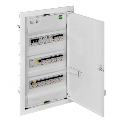 Elektro-Plast Nasielsk Rozdzielnica plastikowa podtynkowa MSF RP 3/42 358x603x94mm 42M IP30 PE+N /Kolor biały, drzwiczki metalowe/ Biały 2003-00