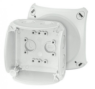 Puszka natynkowa odgałęźna IP66/67 z dławnicami membranowymi KF 0200 G /93x93x62mm/ Szary Hensel
