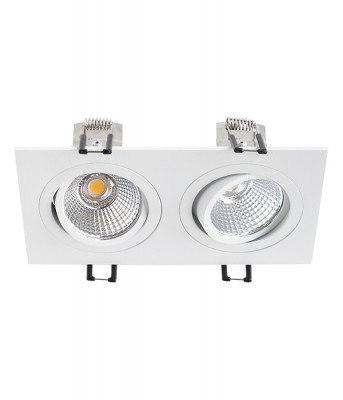 Sufitowa oprawa punktowa ruchoma GU5.3 6W 1100lm 3000K IP20 DEL W Biały CD-328510-03 DEL W RGB TECHNIK