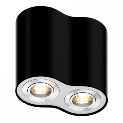 Lampa sufitowa Zuma Line Rondoo Spot 50407-BK 2X50W CZARNY Czarny Zuma