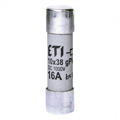 Eti 002625107 Wkładka topikowa cylindryczna do fotowoltaiki 16A gPV 10x38 1000V DC UL 5904722998285