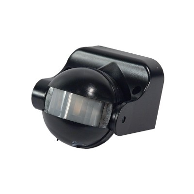 Czujnik ruchu PIR 1200W 180° 12M IP44 Czarny Bemko