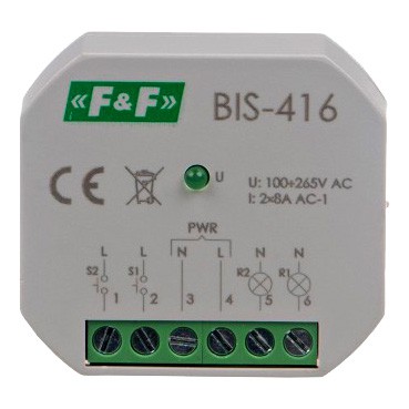 F-And-F BIS-416 Przekaźnik bistabilny BIS-416 230V 5908312598275