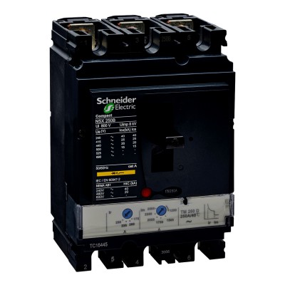 Schneider LV431110 Wyłącznik mocy Pact Series LV431110 250A 3P3D TM250D 25 KA 380/415V 3606480013805