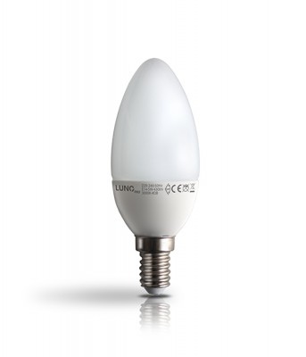 Żarówka Led Bulb świeczka B37 E14 230V 3000K WW RGB TECHNIK