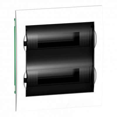 Schneider Rozdzielnica podtynkowa Easy9 IP40 24-Moduły /Biały - Drzwi transparentne/ Biały EZ9E212S2F