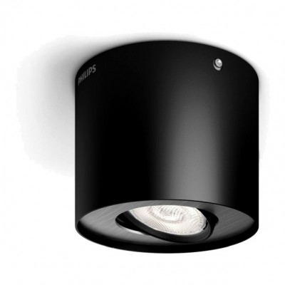 Signify 533003016 Philips Phase Lampa Sufitowa LED Czarny, 1-punktowy 8718696125175