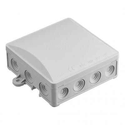 Puszka natynkowa hermetyczna klik IP54 /90x90mm/ Szary Pawbol