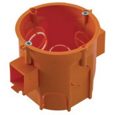 Puszka podtynkowa instalacyjna głęboka z wkrętami łączona PK-60 LUX 63x62x60mm A.0006LP Pawbol