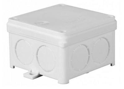 Puszka natynkowa hermetyczna IP67 bezhalogenowa N80x80S /88x88x55mm/ Biały Simet