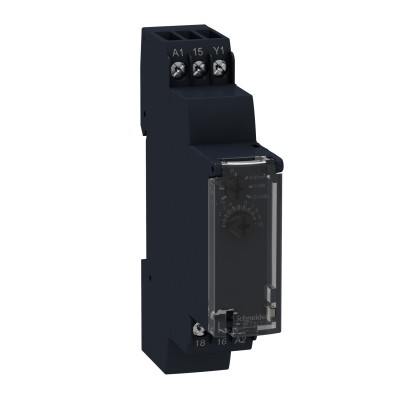 Przekaźnik czasowy 24V DC / 24-240V AC, zakres 0.1s/ 100h, styk 1C/O RE17RAMU Schneider