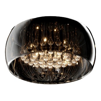 LAMPA SUFITOWA ZUMA LINE CRYSTAL CEILING C0076-05L-F4FZ Stalowy Zuma