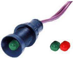 KLP 5GR24V LAMPKA KONTROLNA SYGNALIZACYJNA KLOSZ 5MM 12-24V CZERWONYZIELONY 84405015 Simet