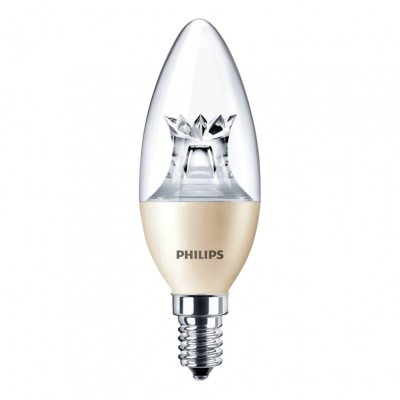 Signify Philips LEDcandle E14 B40 8W 827 Przezroczysty (MASTER) DimTone Regulacja Światła - Zamienne 60W 8718696555996