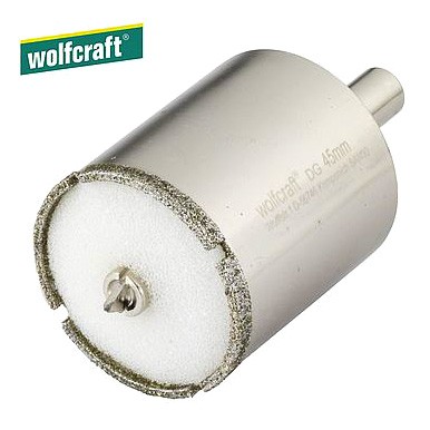 Otwornica diamentowa do płytek 45 mm Wolfcraft Ceramic LŁ