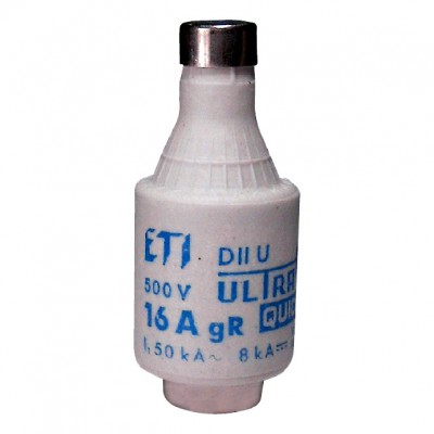Wkładka topikowa ultraszybka 25A DII UQ gR BIWT 500V 004322007 Eti