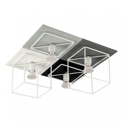 Plafon Nowodvorski Coba 9723 lampa sufitowa 4x35W GU10 biały/czarny/szary NOWODWORSKI