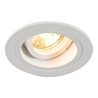Oprawa punktowa sufitowa oczko do wbudowania okrągła biały Spot 1xGU10 Zuma Line Chuck DL Round 92699 (White) Biały Zuma