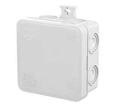 Puszka hermetyczna natynkowa typu klik 75x75x39 Szara 0296-00 Szary Elektro-Plast Nasielsk