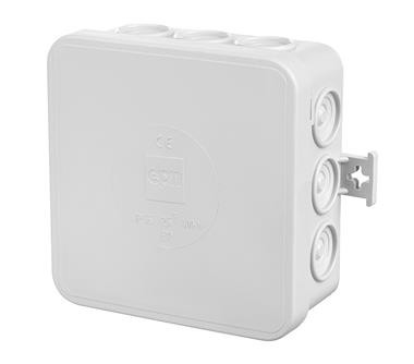 Puszka hermetyczna natynkowa typu klik 85x85x39 Szara 0297-00 Szary Elektro-Plast Nasielsk