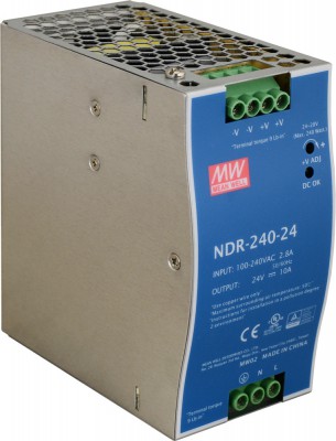 Zasilacz na szyne DIN 240W 10A 90-264V AC / 127-370V DC 24V Pulsar