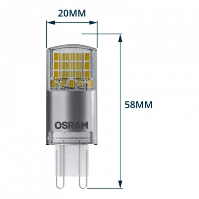 PARATHOM PIN ŻARÓWKA LED KAPSUŁKA 3.840W G9 T20 230V PRZEZROCZYSTA 840 NW 4000K 470LM 4058075812710 Ledvance