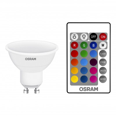 LED STAR+ ŻARÓWKA LED SPOT PAR16 4.5/25W GU10 230V RGBW 250LM 4058075045750 Ledvance