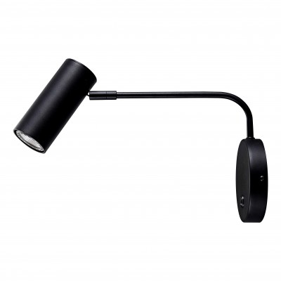 Kinkiet TUBO WL 20034-BK  WL 1X50W GU10 CZARNY Czarny Zuma
