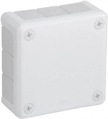 Puszka natynkowa hermetyczna IP55 z 12 dławikami gumowymi VP-41 /98x98x42mm/ Biały VIPLAST