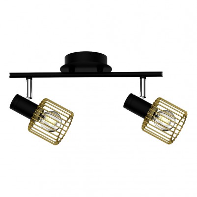 Lampa sufitowa MARTIN TK171206-2   2X40W CZARNY/ZŁOTY czarno-złoty Zuma