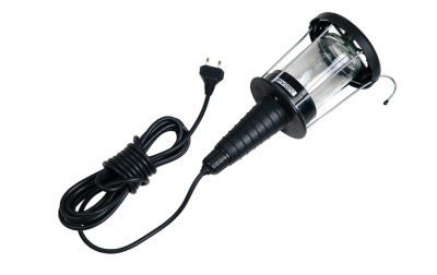 Lampa warsztatowa przenośna gumowa E27 max 60W Przewód o długości 5m Czarny OS-KAG508-10 GTV