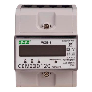 F-And-F WZE-3 Licznik zużycia energii WZE-3 5902431670058