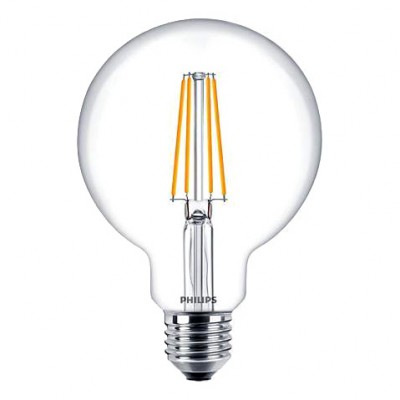 CLA LEDBulb D 8-60W G93 E27 827 CL 8718696814314 CLASSIC LED ŻARÓWKA LED GLOBE 8/60W E27 230V PRZEZROCZYSTA ŚCIEMNIALNA 827 WW 2700K 806LM G93 CL Signify