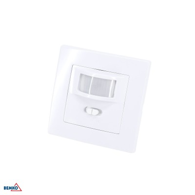 Czujnik ruchu PIR 500W 160° do puszki PT Biały Bemko