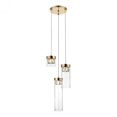 Lampa wisząca GEM P0389-03D-F7AC - Zuma Line Złoty Zuma