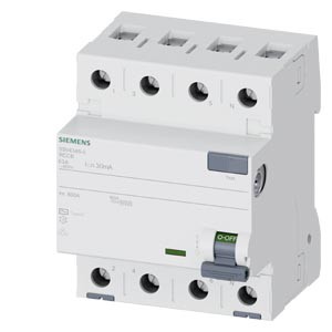 Wyłącznik różnicowoprądowy 63A 30mA 10kA 4P /Typ AC/ SIEMENS