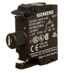 Oprawka blok SIRIUS ACT LED 24V AC/DC montaż czołowy /Czerwony/ SIEMENS