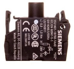 Oprawka blok SIRIUS ACT LED 230V AC montaż czołowy /Biały/ SIEMENS