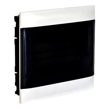 Legrand Rozdzielnica plastikowa podtynkowa Practibox S 2x12 IP40 N+PE 385x328x72mm 24M /Kolor biały, drzwiczki transparentne dymne/ Biały 135372