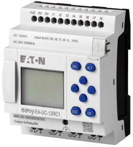 Przekaźnik programowalny / sterownik z wyświetlaczem EASY-E4 12-24VDC 24VAC 8DI(4AI) 4DO-R Eaton