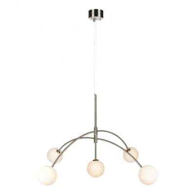 LAMPA wisząca HEAVEN 107559 Markslojd metalowa OPRAWA szklane kule balls zwis stal biały Stalowy Markslojd