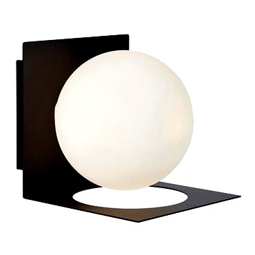 Kinkiet lampa ścienna łazienkowa biała kula Zenit Markslojd IP44 107495 czarny biało-czarna Markslojd