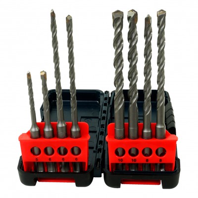 BOSCH Zestaw 8szt. wierteł Wiertła SDS+ 5-10mm + kaseta 2.607.019.903 Bosch