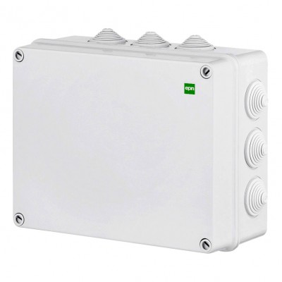 Puszka instalacyjna natynkowa hermetyczna INDUSTRIAL IP55 z 12 dławicami IK07 305x244x126mm /Kolor szary/ Szary Elektro-Plast Nasielsk
