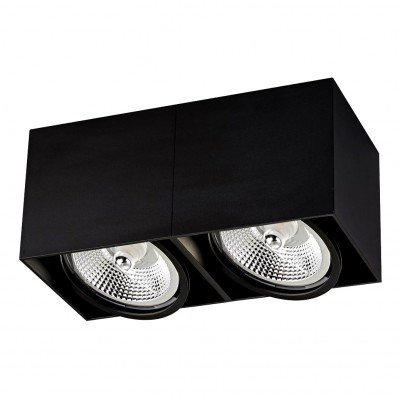 LAMPA WEWNĘTRZNA (SPOT) ZUMA LINE BOX 2 BK SPOT ACGU10-117 Zuma Line Czarny Zuma