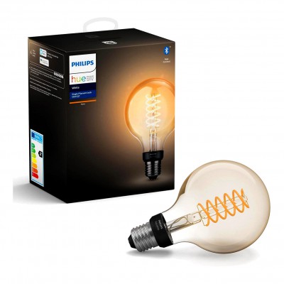 Philips Hue White żarówka E27 G93 filament 7W 550lm 2100K, BT 8718699688882 Signify