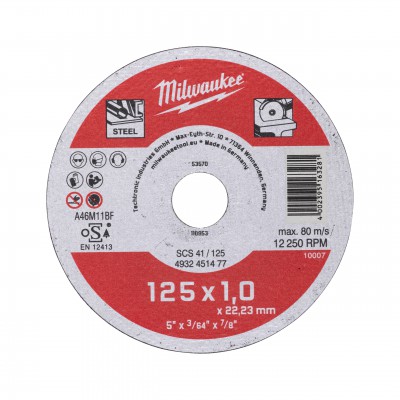 TARCZA DO CIĘCIA METALU CONTRACTOR 125X1 4932451477 Milwaukee