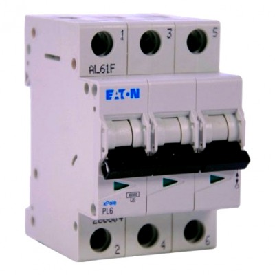 Eaton 286616 Wyłącznik nadprądowy PL6-D32/3 D 32A 3P 6kA 4015082866167